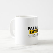 Fa La La Latte Lustiger Weihnachtskaffeebecher Kaffeetasse (Vorderseite Links)