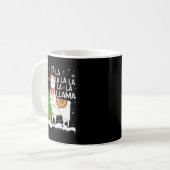 Fa La La Llama Christmas Funny Xmas Pajamas Animal Kaffeetasse (Vorderseite Links)