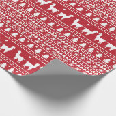 Fa-La-La Llama Christmas Wrapping Paper Geschenkpapier (Ecke)