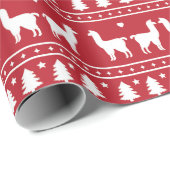 Fa-La-La Llama Christmas Wrapping Paper Geschenkpapier (Rolleneckpunkt)