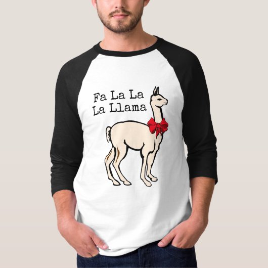 Fa La La Llama Funny Christmas Shirt (Vorderseite)