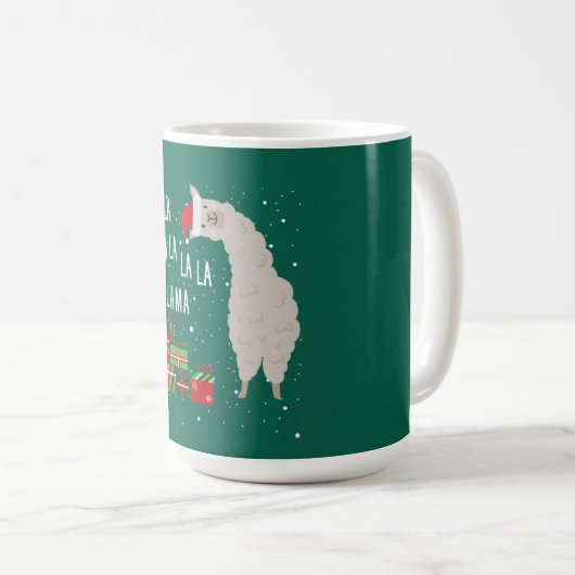 Fa La La Llama Shirt - Llama Christmas Kaffeetasse (VorderseiteRechts)