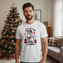 Fa La La Llama Weihnachten T-Shirt