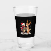 Fa La La Llama Xmas Lights Sloth Riding Llama Chri Glas (Vorderseite)