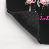 Fa La La Mingo Flamingo Christmas Tree Lights Troc Mousepad (Ecke)