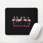 Fa La La Mingo Flamingo Christmas Tree Lights Troc Mousepad (Mit Mouse)