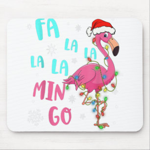 Fa La La Mingo Flamingo Für Weihnachten Weihnachte Mousepad