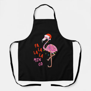 Fa La La mingo Flamingo Für Weihnachten Weihnachte Schürze