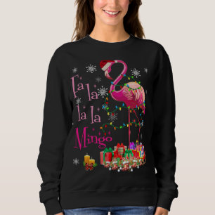Fa La La Mingo Flamingo für Weihnachten Weihnachte Sweatshirt