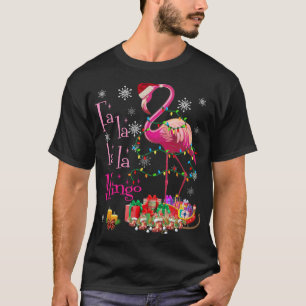 Fa La La Mingo Flamingo für Weihnachten Weihnachte T-Shirt