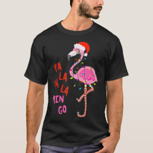 Fa La La Mingo Flamingo Für Weihnachten Weihnachte T-Shirt