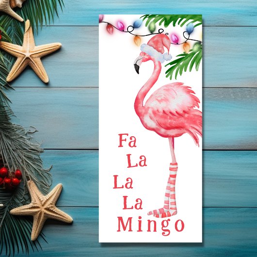 Fa La La Mingo Foto Flamingo Weihnachtskarte