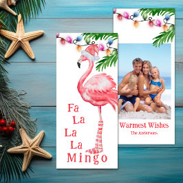 Fa La La Mingo Foto Flamingo Weihnachtskarte