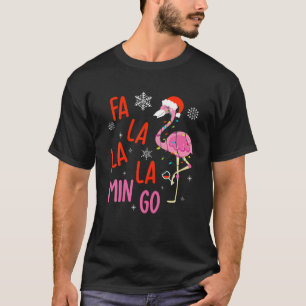 Fa La La Mingo Funny Flamingo Weihnachten Weihnach T-Shirt