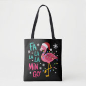 Fa La La Mingo Weihnachten Flamingo Pink Lover Tasche (Vorderseite)