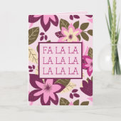 Fa La La Modern Botanische Weihnachten (Vorderseite)