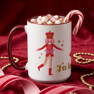 Fa La La Nussknacker Rosa Ballett Festives Weihnac Tasse