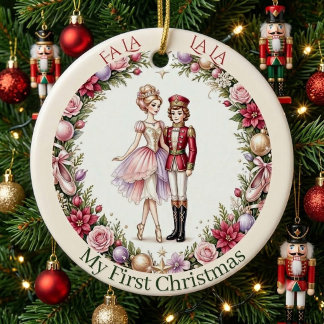 Fa La La Nussknacker- und Zuckerpflaumenfee-Baby-F Keramik Ornament