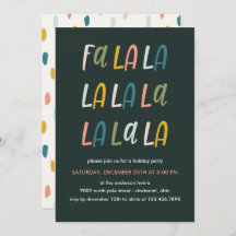 Fa la la | Pastellfarbe | Weihnachts-Party