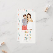 Fa La La | Pastellfarben | Fotokarten für den Urla Karte (Vorderseite/Rückseite Beispiel)