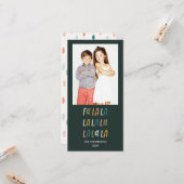 Fa La La | Pastellfarben | Fotokarten für den Urla Karte (Vorderseite/Rückseite Beispiel)