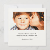 Fa La La | Pastellfarben | Holiday Foto Collage Karte (Rückseite)