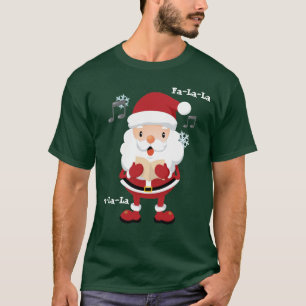 Fa-La-La Sankt scherzt Shirt für Weihnachten