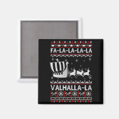 Fa La La Valhalla Viking Ship Christmas Xmas Ugly Magnet (Vorderseite/Rückseite)
