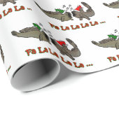 Fa-La-La-WeihnachtenMudskipper Packpapier (Rolleneckpunkt)