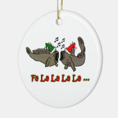 Fa-La-La-WeihnachtenMudskipper Verzierung Keramik Ornament (Links)