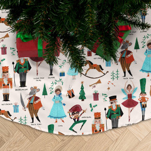 Fa La La Weihnachts Nussknacker Balletttänzer Polyester Weihnachtsbaumdecke