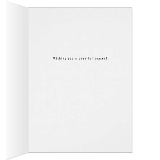 Fa La La White Grußkarte (Innen (Rechts))