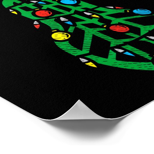 Fa La Lacrosse Funny Christmas Lax Player Goalie T Poster (Ecke)