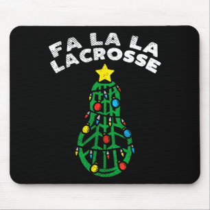Fa La Lacrosse Lustiges Weihnachts-Lax-Spieler Tor Mousepad