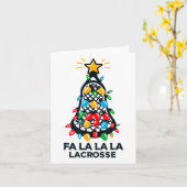 Fa La Lacrosse Player Weihnachtsbaum Lichter Xma Karte (Gelbe Blume)