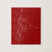 Fa la lala - Weihnachtsbriefe - Deck the Hal Puzzle (Vertikal)