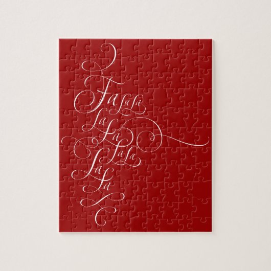 Fa la lala - Weihnachtsbriefe - Deck the Hal Puzzle (Vertikal)