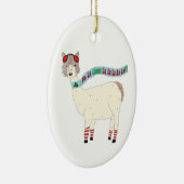 Fa-La-Lama-La-Weihnachten Keramikornament (Rechts)
