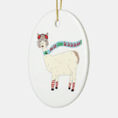 Fa-La-Lama-La-Weihnachten Keramikornament (Links)
