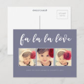 Fa La Liebe Weihnachten 3 Foto Gruß Postkarte (Vorne/Hinten)