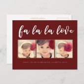 Fa La Liebe Weihnachten 3 Foto Gruß Postkarte (Vorne/Hinten)