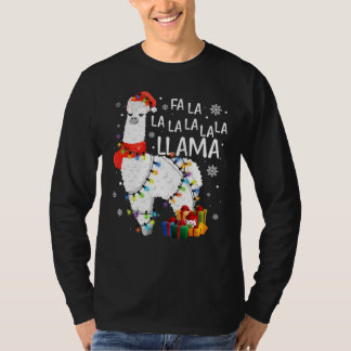 Fa La Llama Funny Christmas T-Shirt