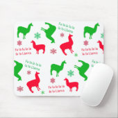 Fa la Llama Funny Holidays Festliches Weihnachten Mousepad (Mit Mouse)