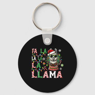 Fa La Llama Funny Llama Christmas Animal Lover Schlüsselanhänger