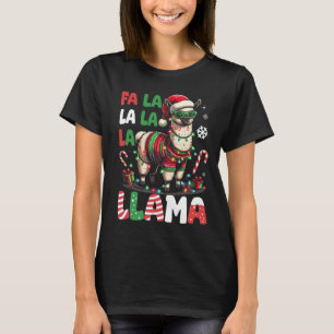 Fa La Llama Funny Llama Christmas Animal Lover T-Shirt