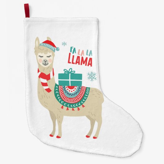 Fa La Llama Großer Weihnachtsstrumpf (Vorderseite)