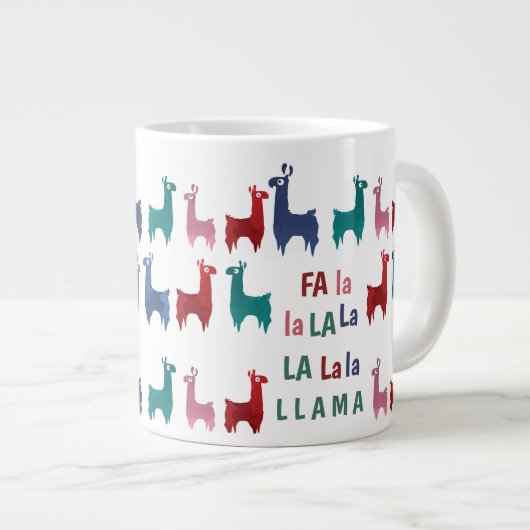 Fa La Llama Jumbo Tasse (Vorderseite Rechts)
