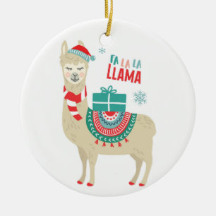 Fa la Llama Keramik Ornament