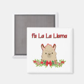 Fa La Llama Magnet (Vorderseite/Rückseite)