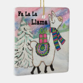 Fa La Llama Niedliche Weihnachten Keramikornament (Rechts)